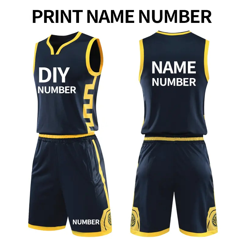 Basketball Jerseys Custom Men Basketball Uniform Sets Quick Dry Breathable Basketball wear - 图片 5