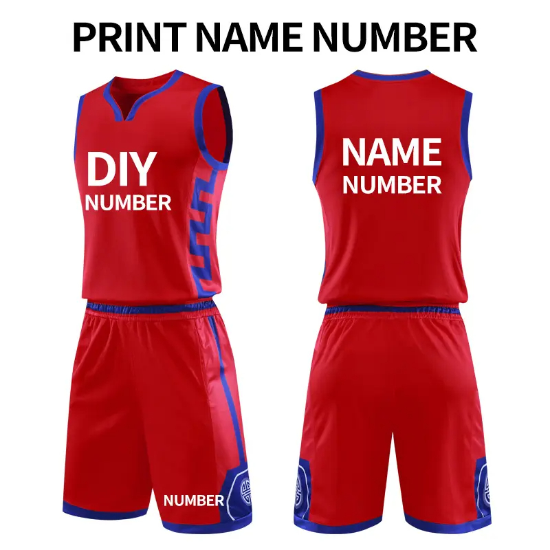 Basketball Jerseys Custom Men Basketball Uniform Sets Quick Dry Breathable Basketball wear - 图片 9