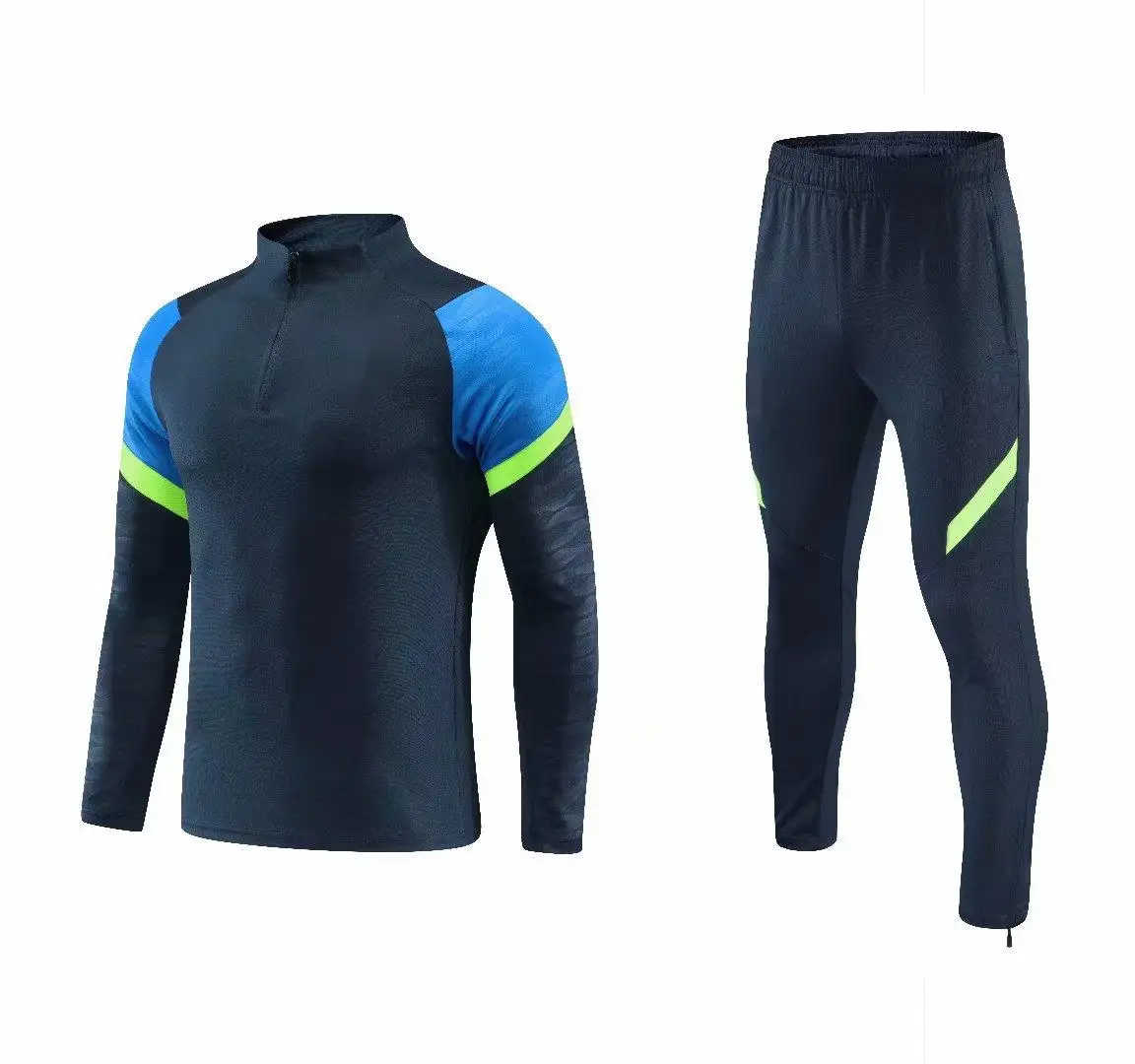 Thailand quality 2021_2022 PSG Club Men Soccer Tracksuit Football Training suit with All logo - 图片 8