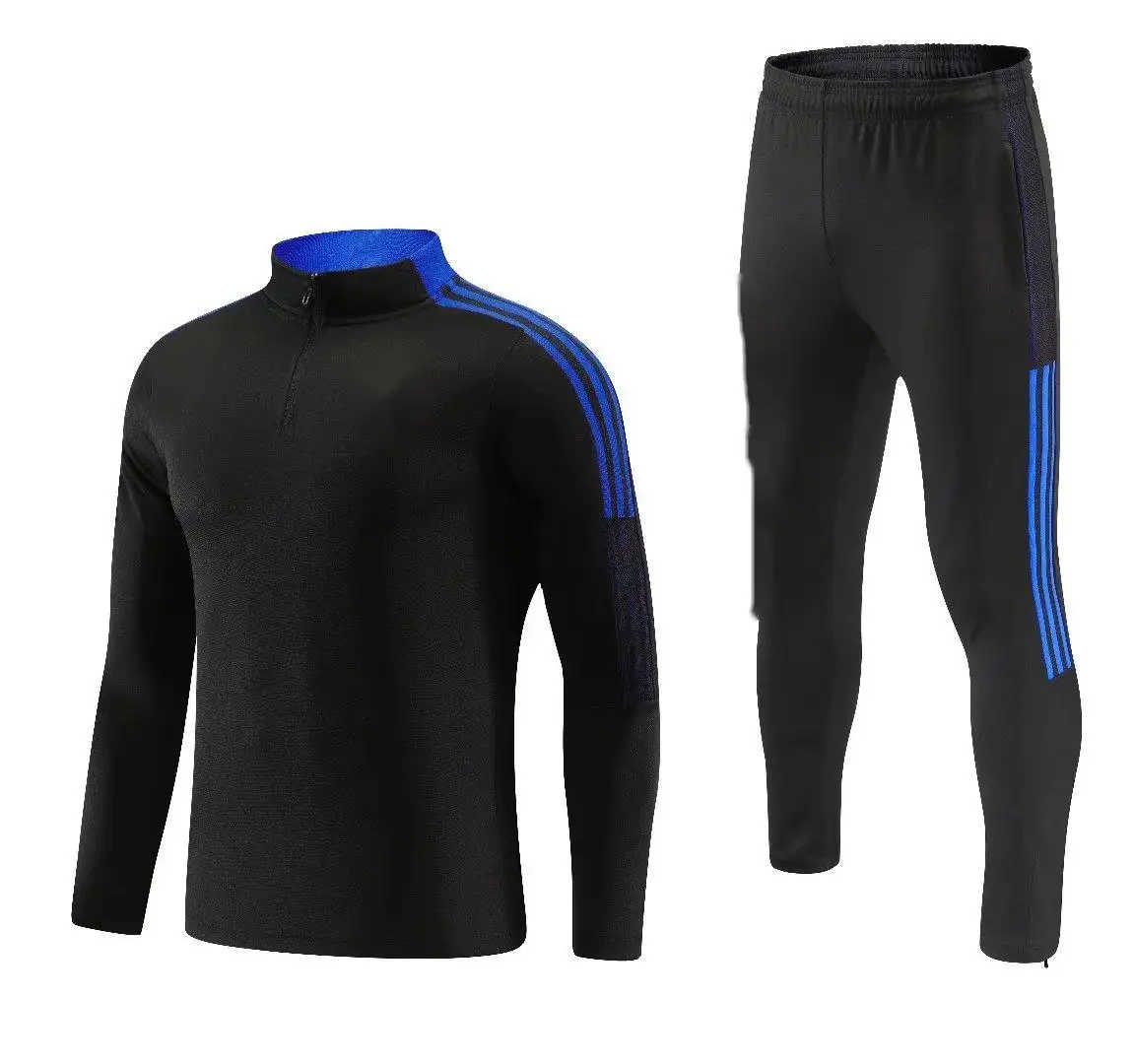 Thailand quality 2021_2022 PSG Club Men Soccer Tracksuit Football Training suit with All logo - 图片 7