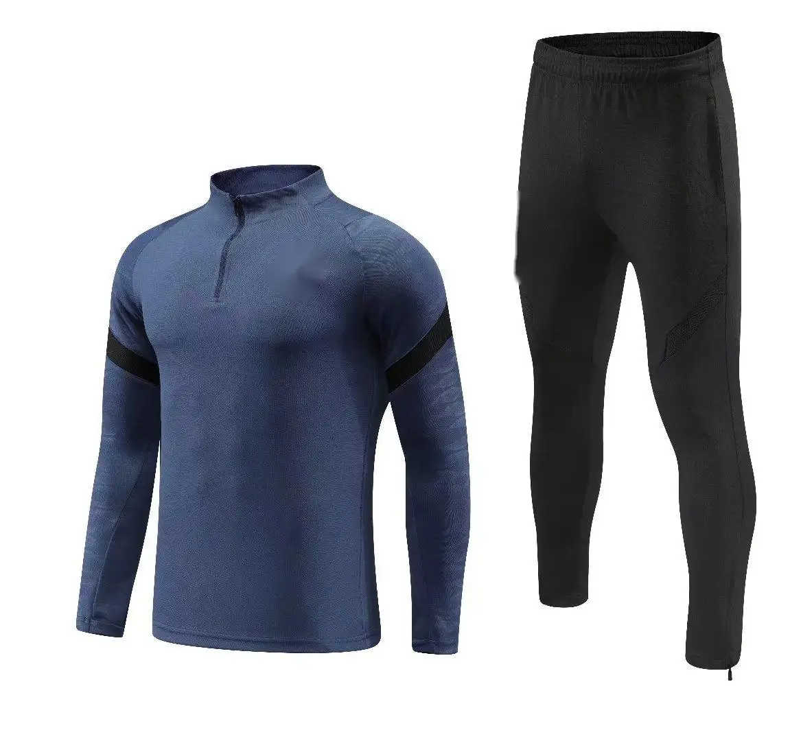 Thailand quality 2021_2022 PSG Club Men Soccer Tracksuit Football Training suit with All logo - 图片 2