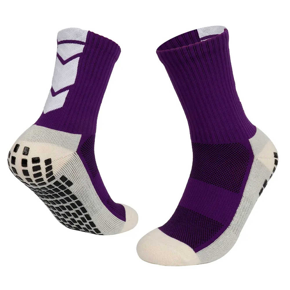 Custom Quick Dry Soccer Football Socks Anti Slip Middle Tube Training Grip Sports Socks - 图片 4