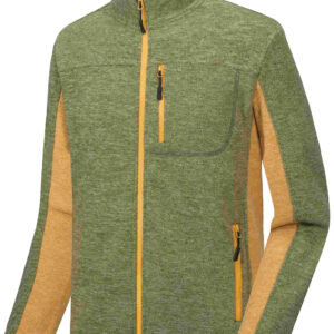 Men's Winter Warm Polar Fleece Golf Jacket Lightweight Thermal Hiking Running Travel Jacket