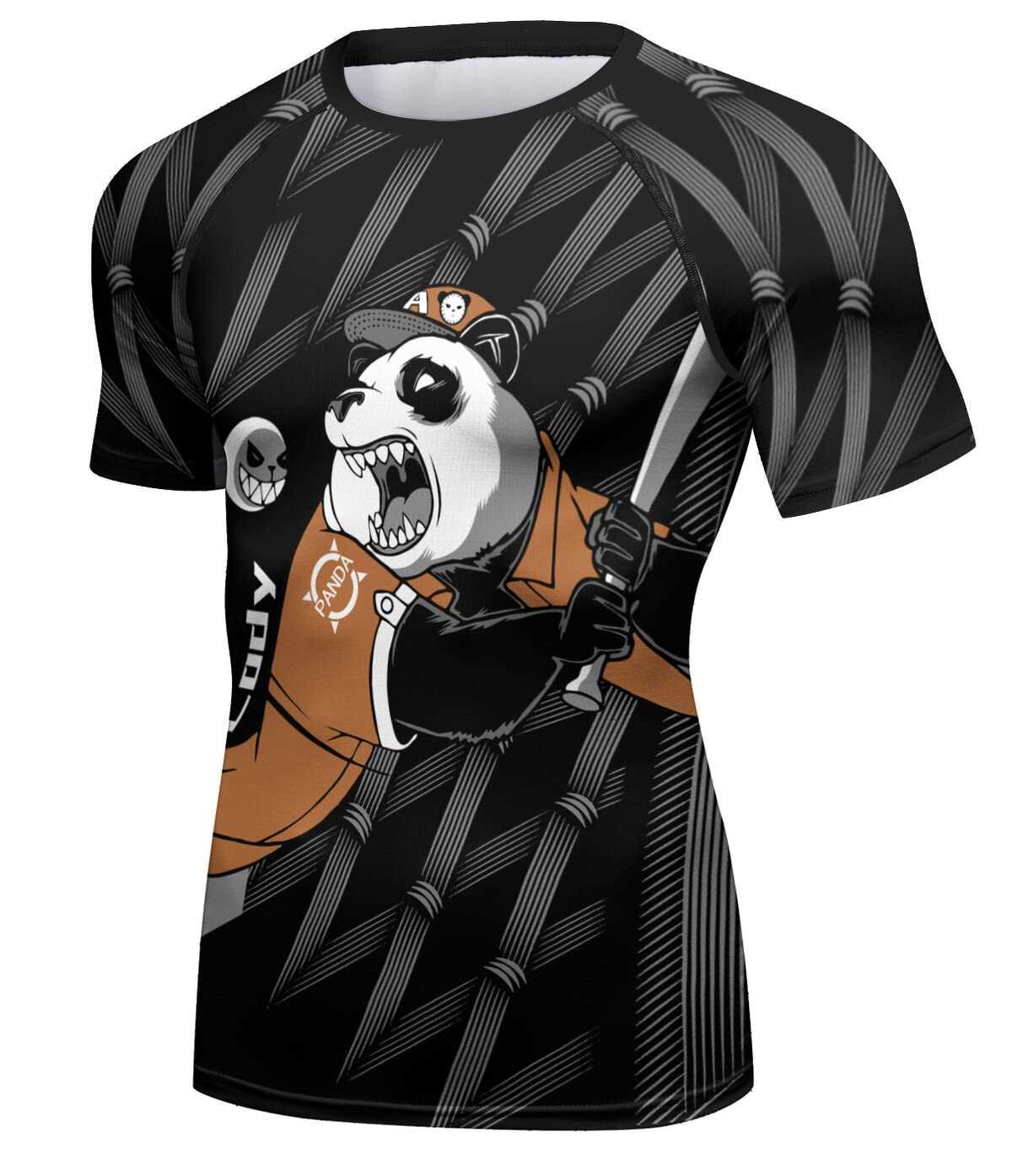 Men's Compression Sports Fitness T-Shirt Running Short Sleeve - 图片 2