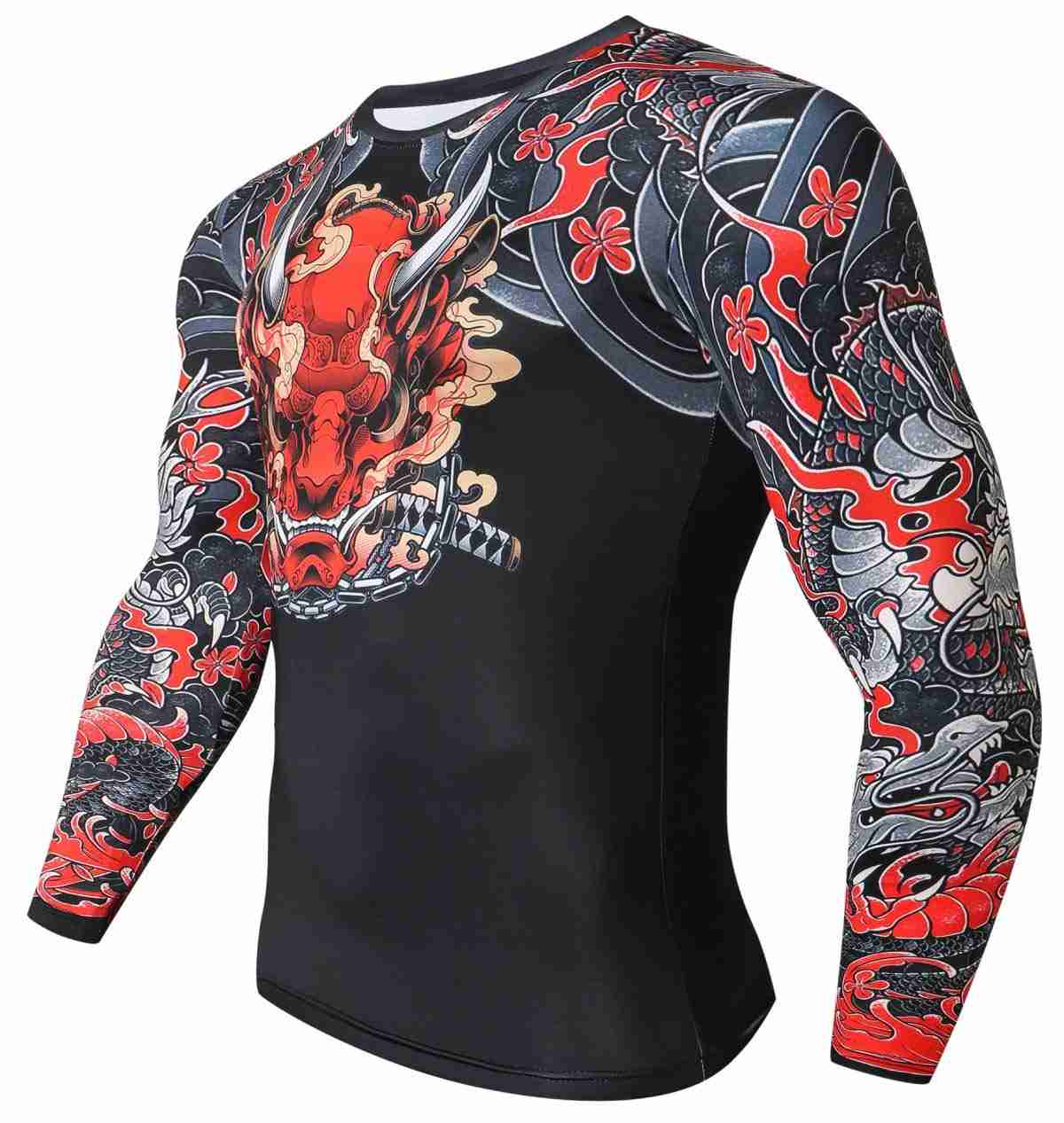 Cool Dry Compression Sports Shirt Long Sleeve Base Layer - 图片 2