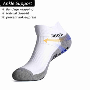 Anti-slip Athletic Sock for Men Women Soccer Socks with Grips Non-skid Slipper Socks Trainning Socks for Yoga Gym Football