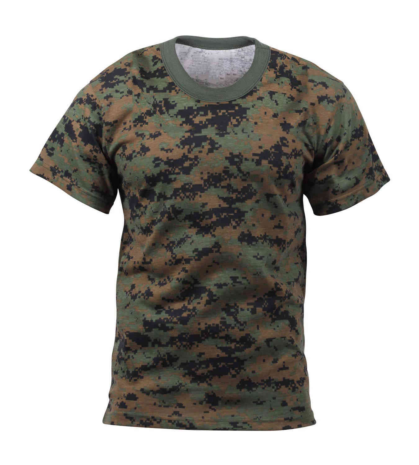 Camo T-Shirt Regular Fit Crew Neck Shirt