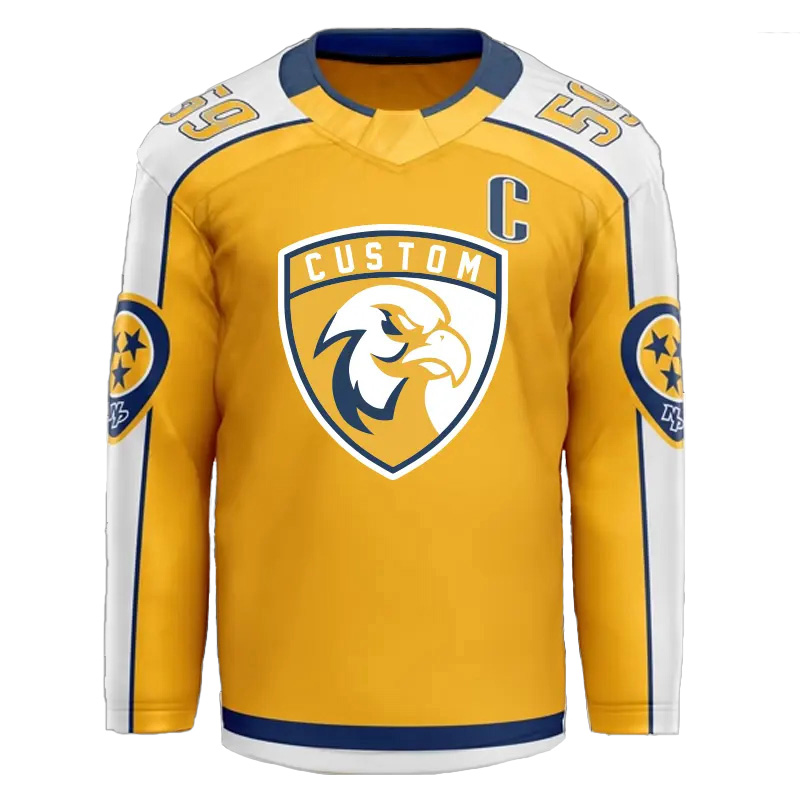 Ice Hockey Jersey Custom Logo team training Sportswear full printing ice hockey shirt - 图片 2