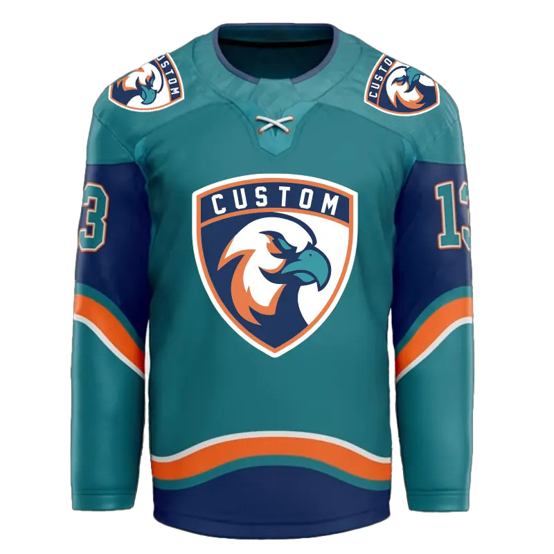 Ice Hockey Jersey Custom Logo team training Sportswear full printing ice hockey shirt - 图片 3