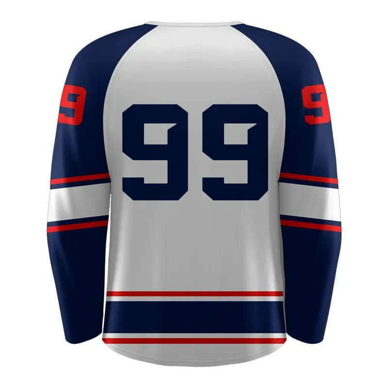 Mens High Quality Ice Hockey Jersey Customize Logo Printing Name Number Ice Hockey Shirt - 图片 2
