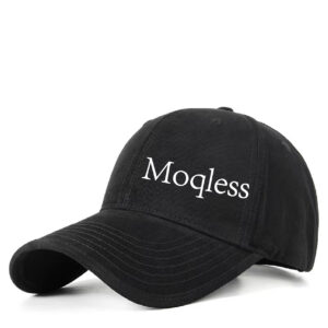 100% Cotton Solid Color Moqless logo Sports Hat Baseball Caps