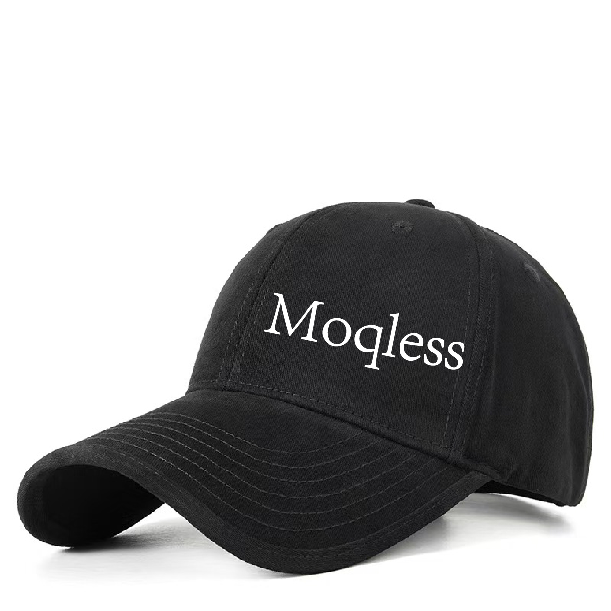 100% Cotton Solid Color Moqless logo Sports Hat Baseball Caps